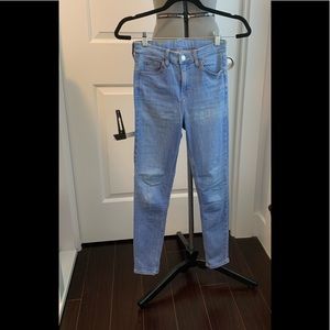 Topshop denim. Light wash. Jamie motto.